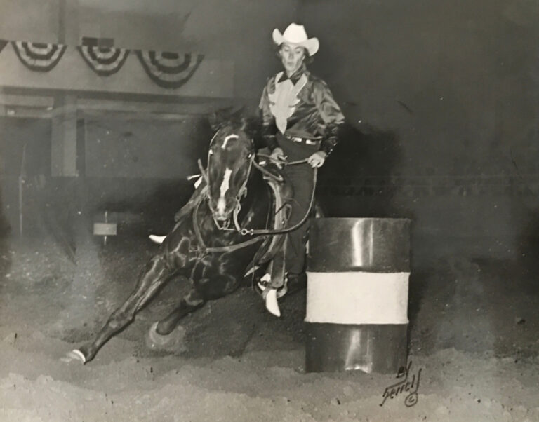 Sherry Johnson barrel racing 1965