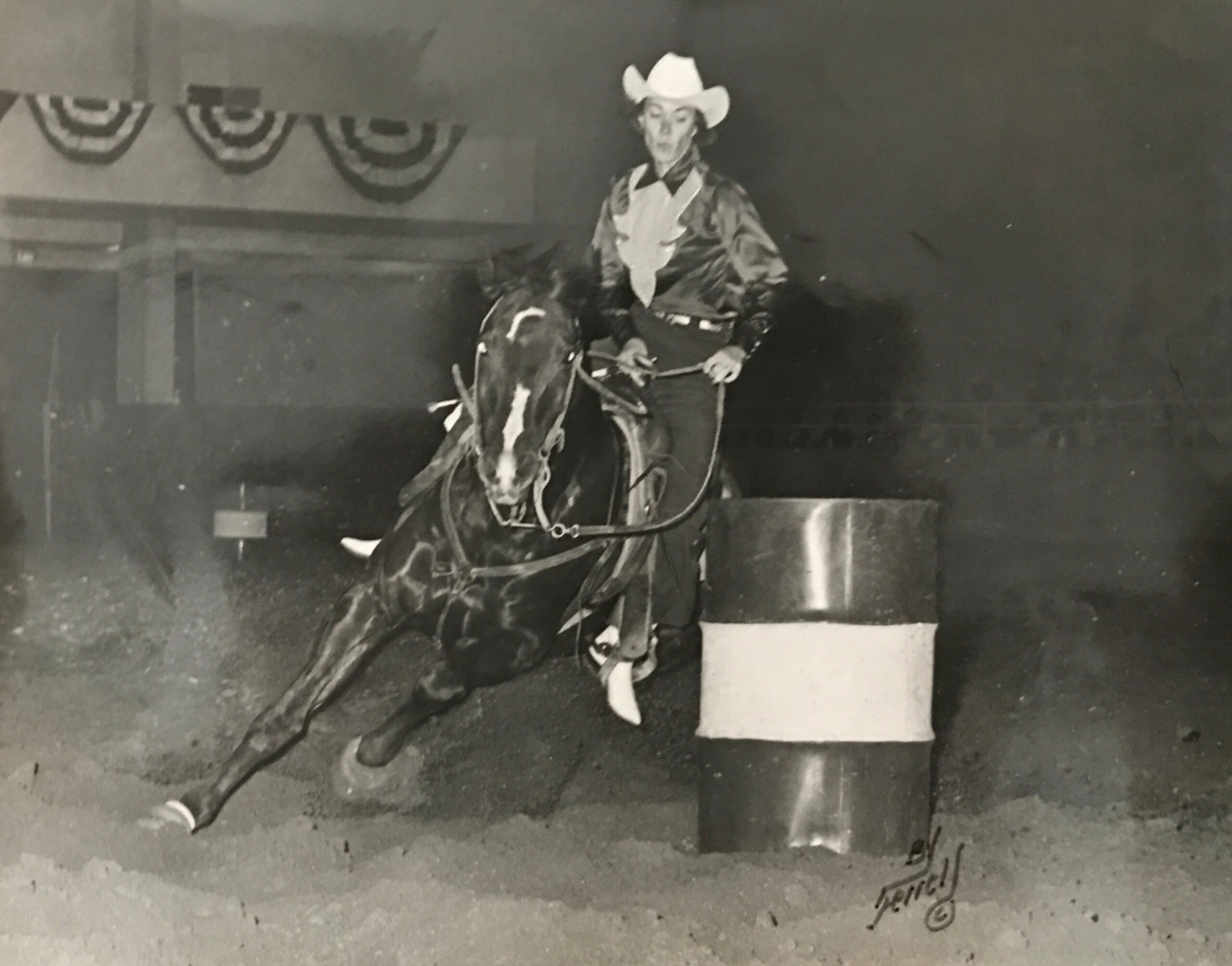 Sherry Johnson barrel racing 1965