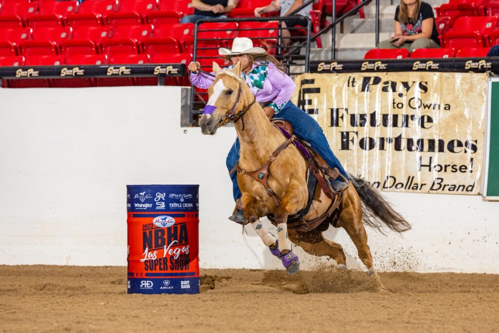 Michelle Serna barrel racing