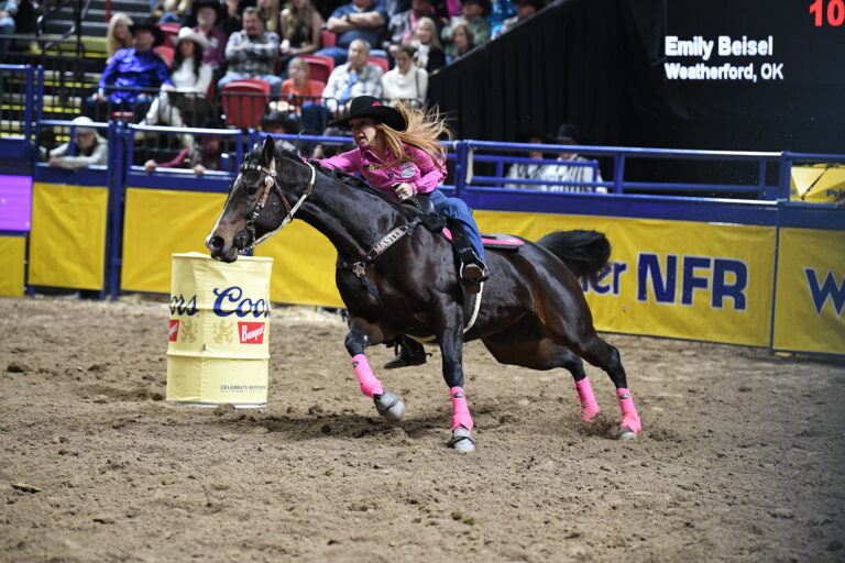Emily Beisel and Liza NFR Round 4