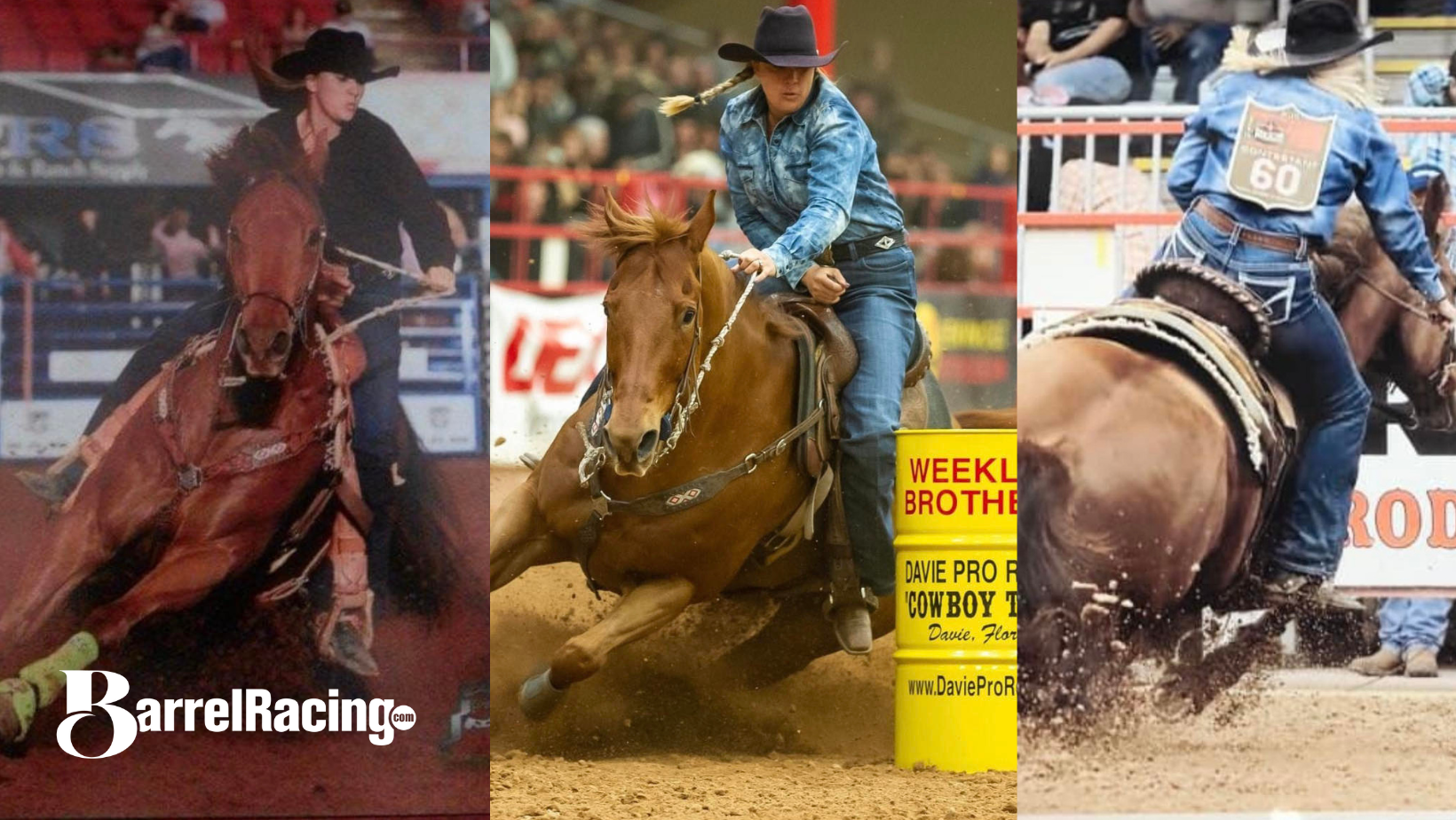 Nicole Yost barrel racing on Red Hot Peso