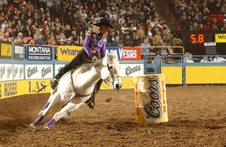 Kelly Kaminski and Rocken Sockem Go at NFR 2006