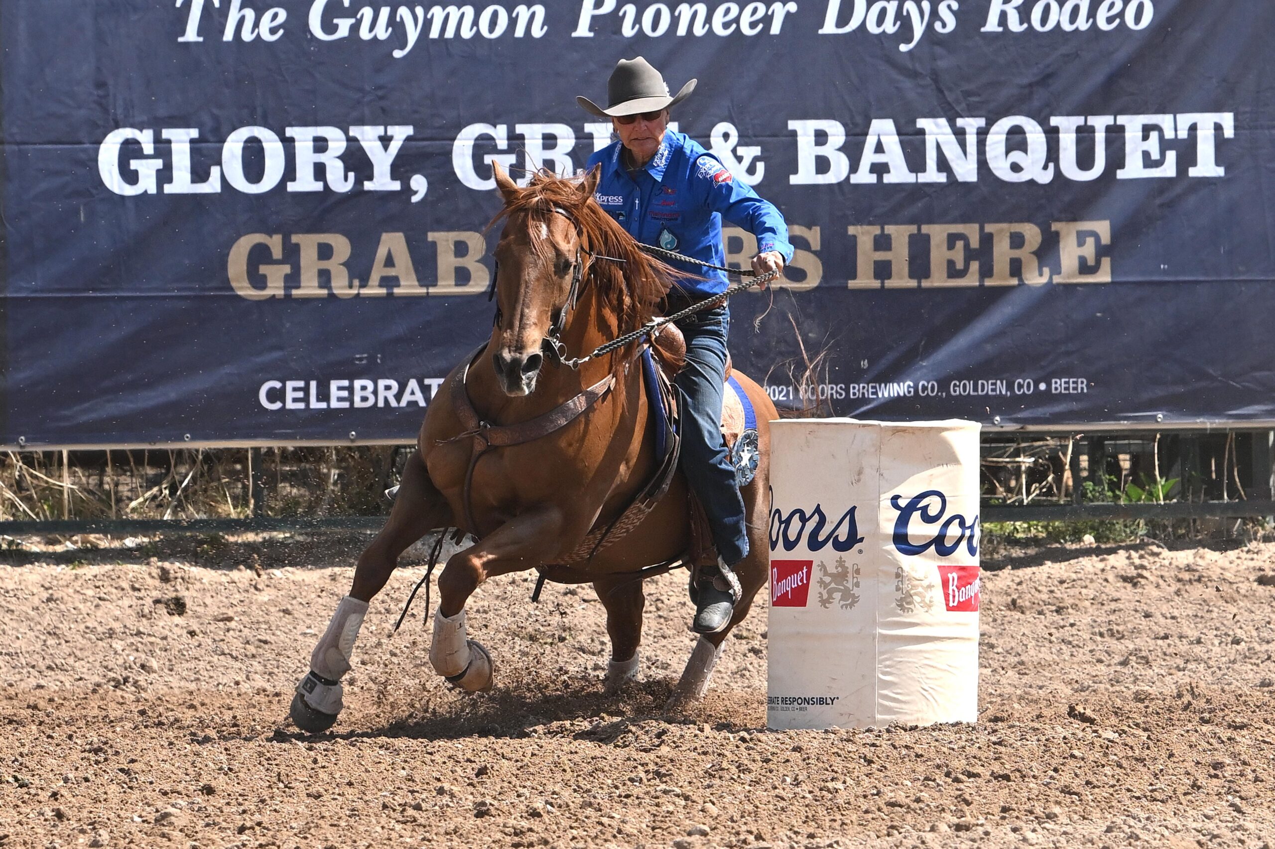 Dona Kay Rule and High Valor win Guymon barrel racing