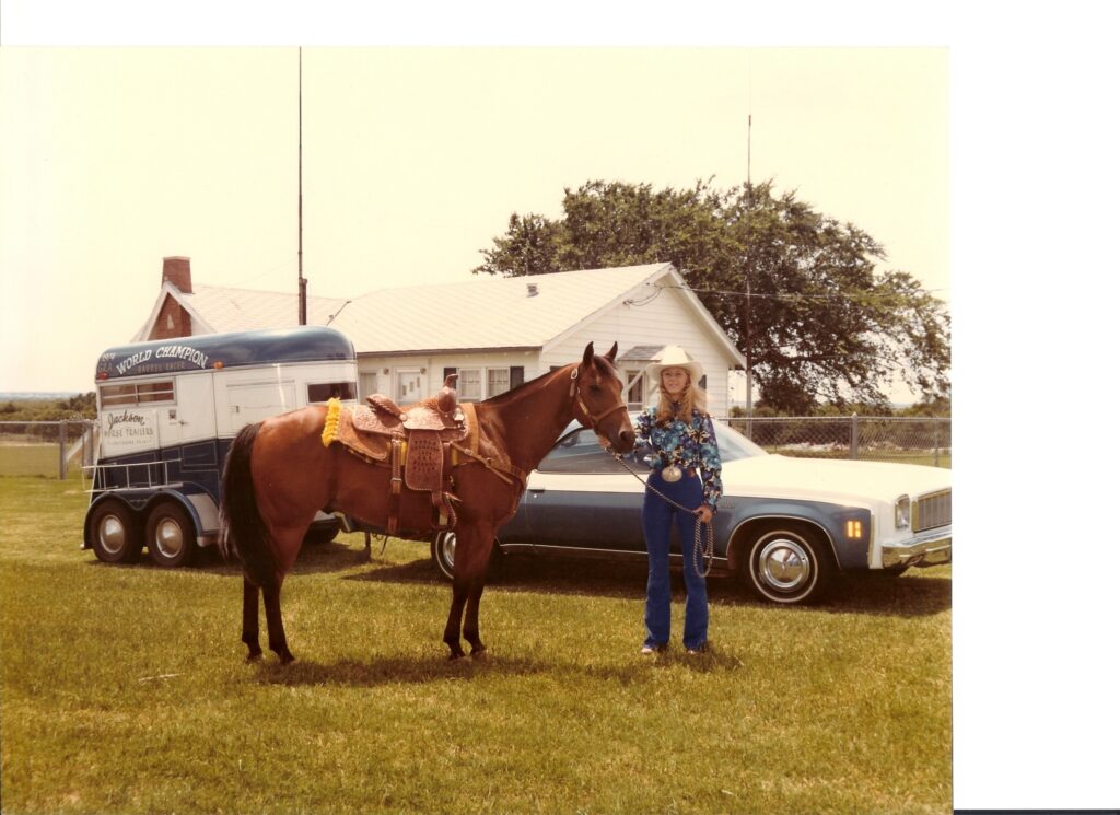barrel racer Jeana Day and her horse, Excuse