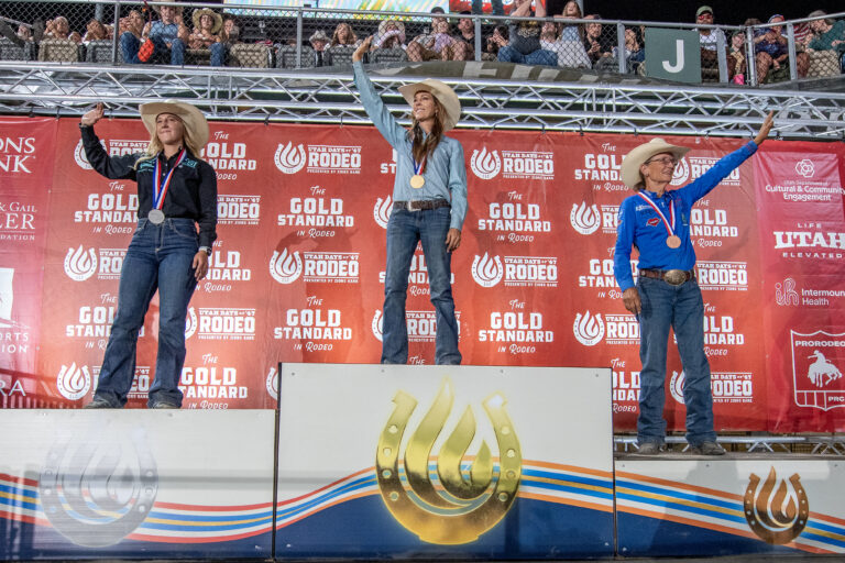 top barrel racers take podium at Days of '47 Rodeo 2024
