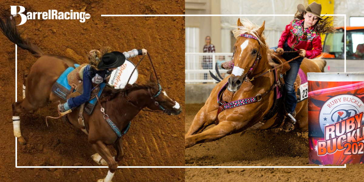 Dusky Lynn Hall barrel racing
