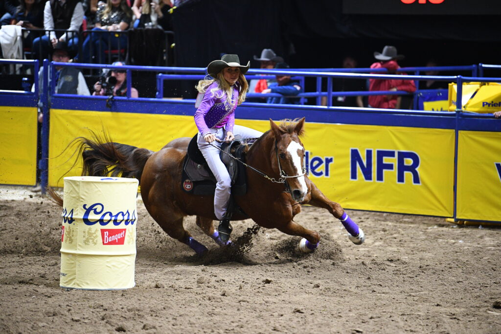 Tiany Schuster barrel racing NFR