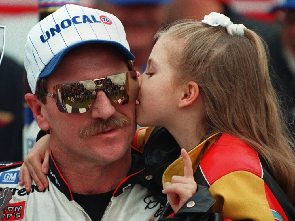 Young Taylor and Dale Earnhardt