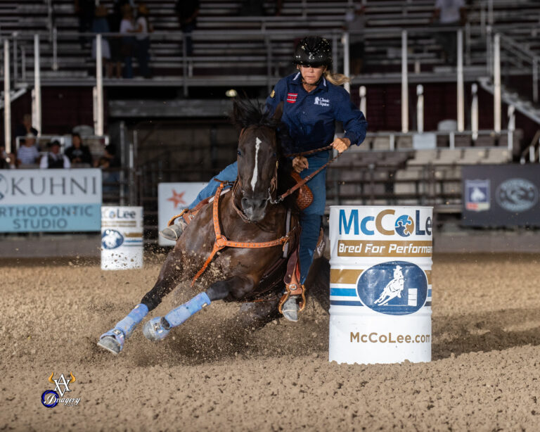Dena Kirkpatrick barrel racing