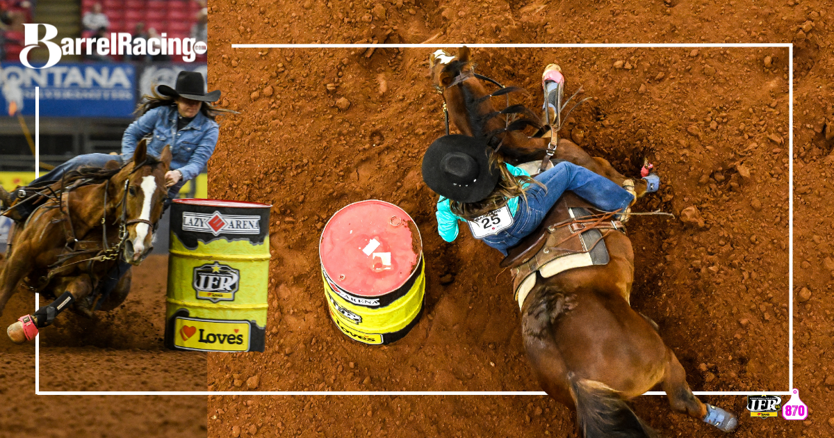 Mariel Sanders barrel racing photo collage