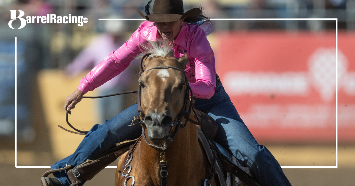 Latricia Duke barrel racing Red Bluff