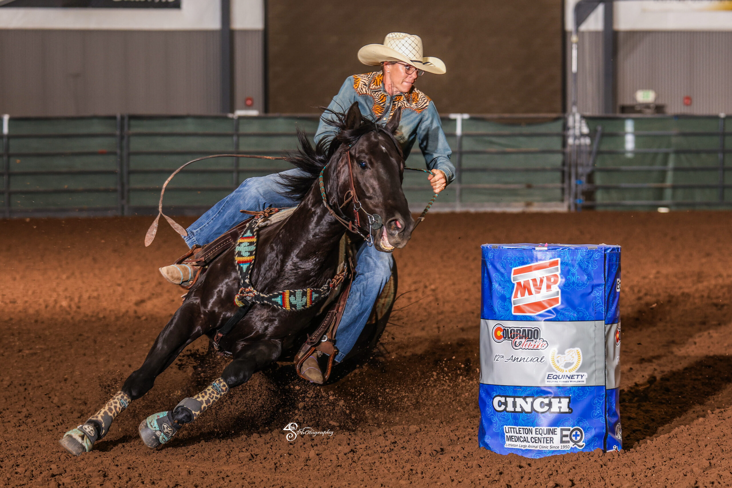 Lora Nichols barrel racing Colorado Classic
