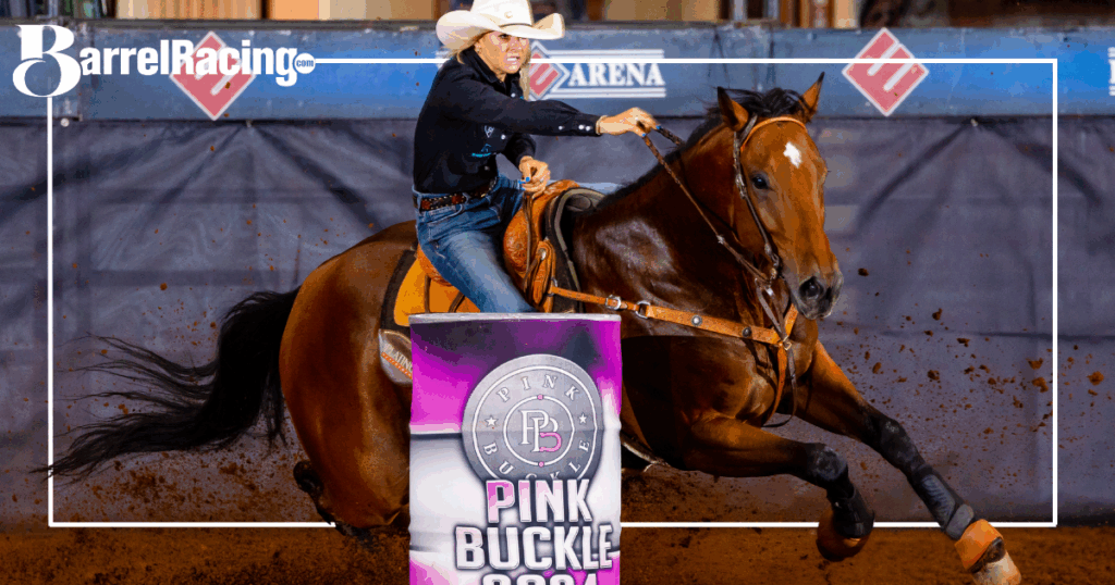 Kaiden Ayres and Oliver Cromwell barrel racing