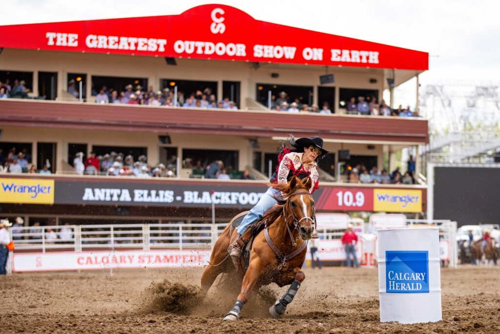 Anita Ellis Calgary Stampede barrel racing