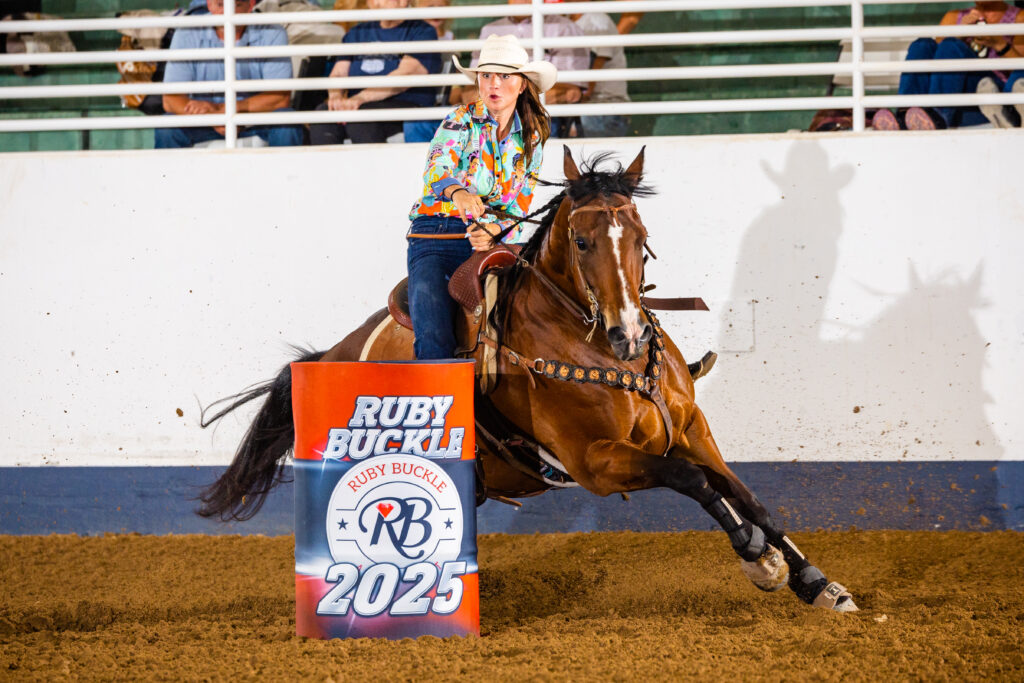 Makenna Shook and XV Mario at the 2024 Ruby Buckle | Lexi Smith Media Photo