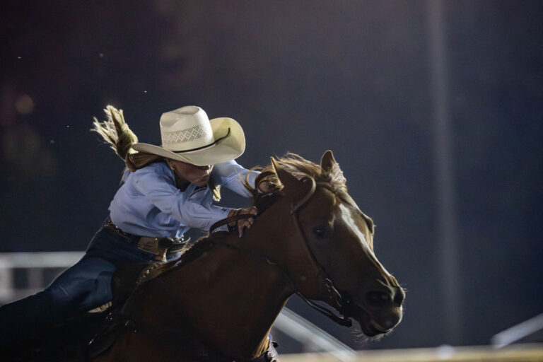 Emma Kate Parr on Pipe Down Compromise, aka Piper, at Kennewick, Washington | Roseanna Sales Photo