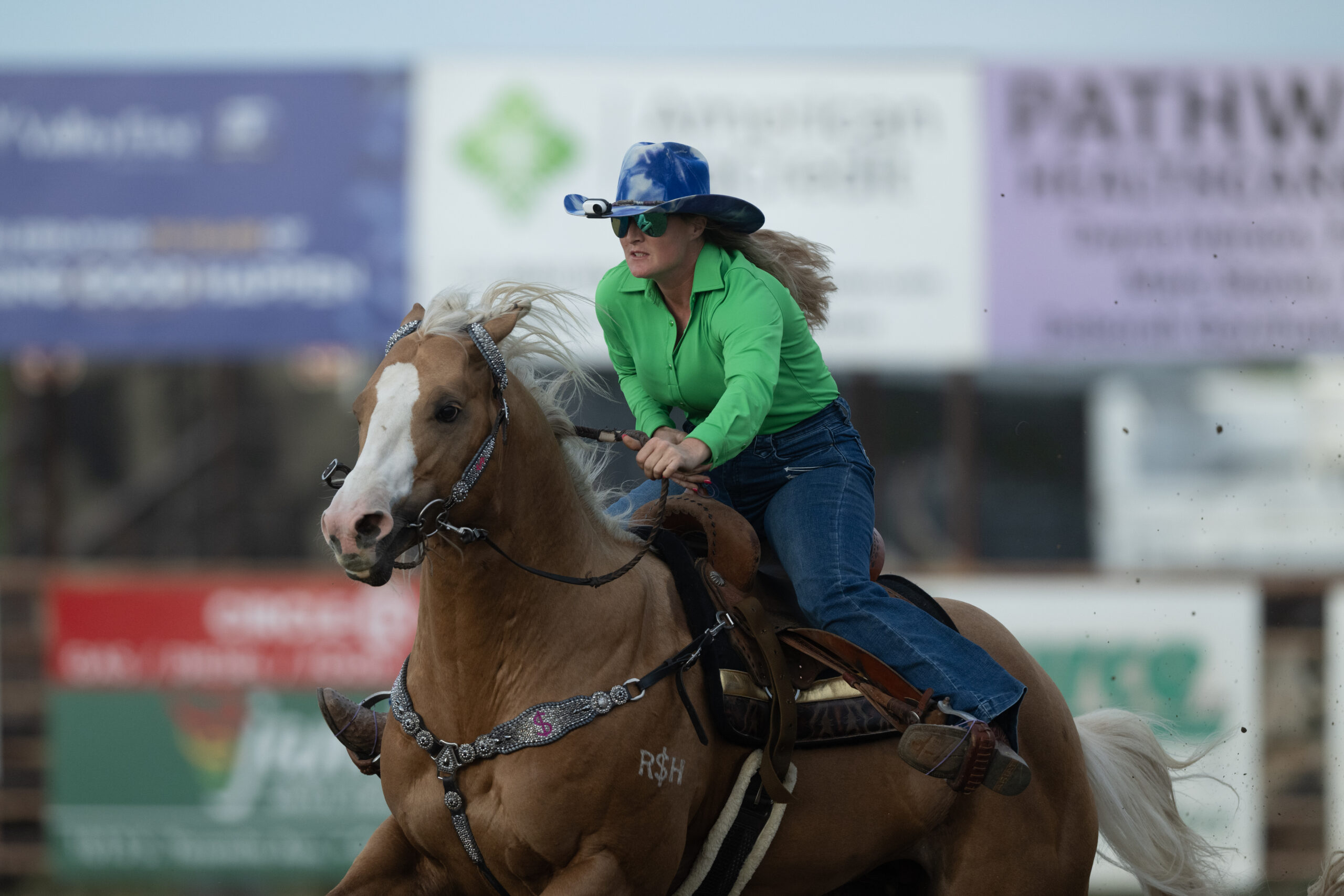 Tricia Aldridge running barrels
