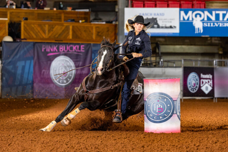 Ceri Ward barrel racing