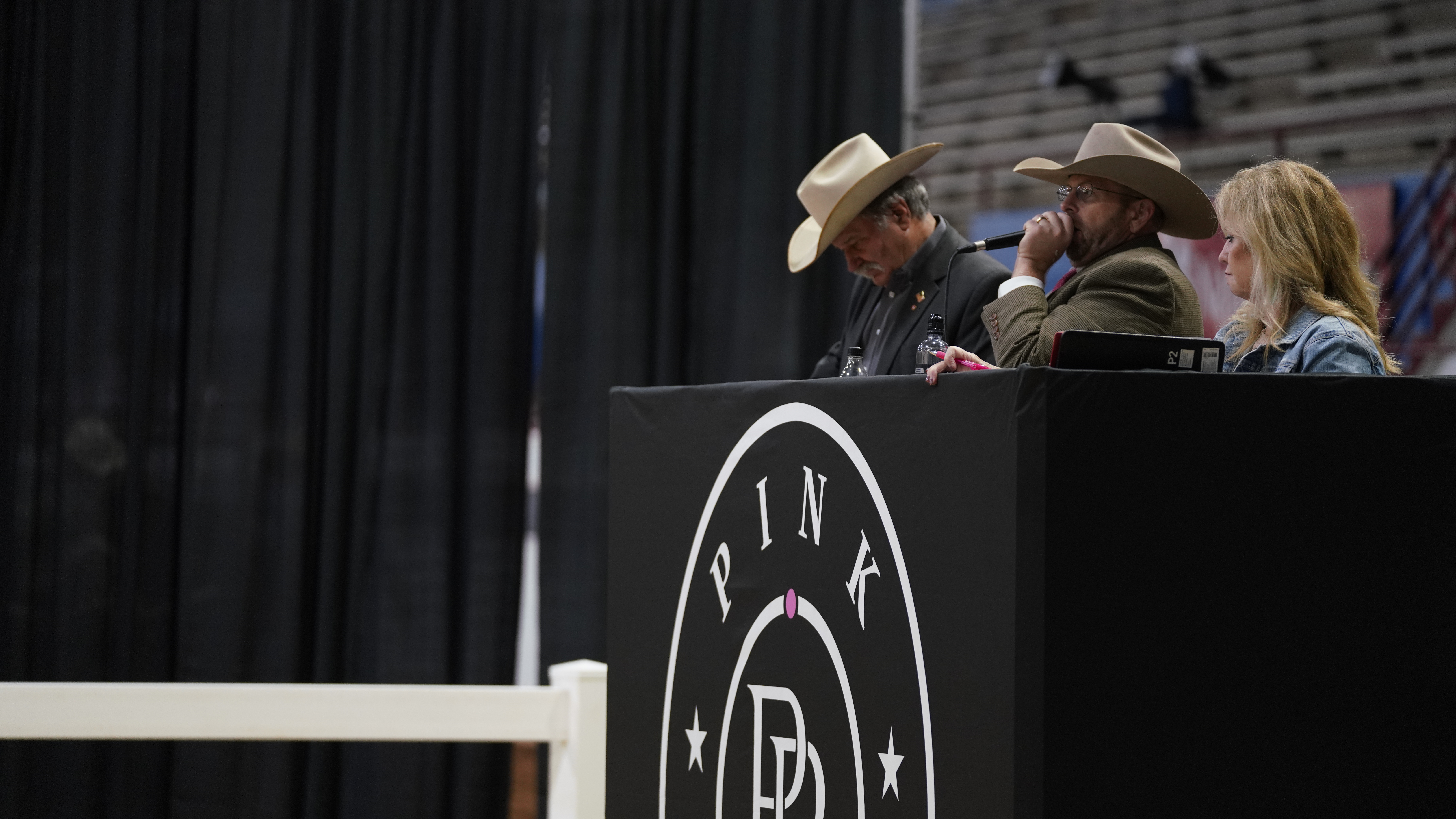 Auctioneers at the Pink Buckle Sale