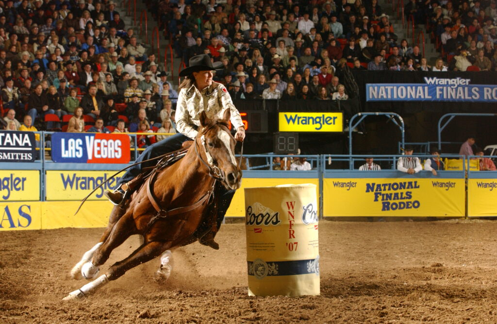 Lisa Lockhart barrel racing
