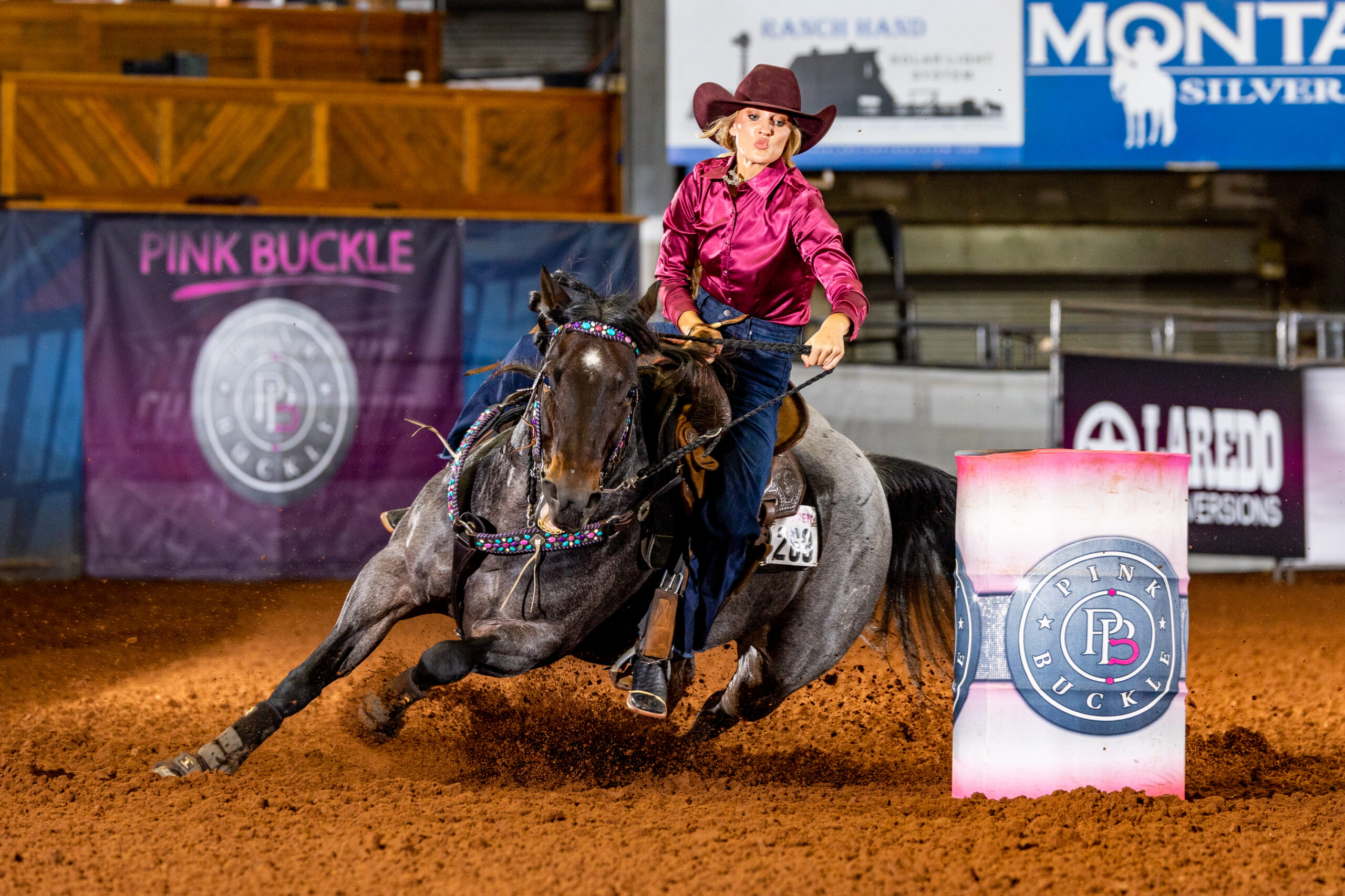 Tessiah Schneider and Dat Baby Streakin Pink Buckle