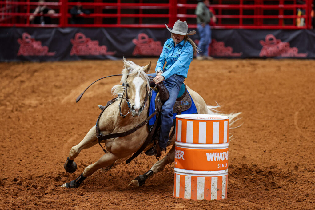 Carlee Otero turns a barrel at San Antonio