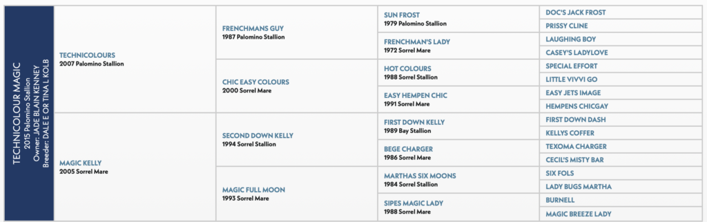 Technicolour Magic Pedigree papers