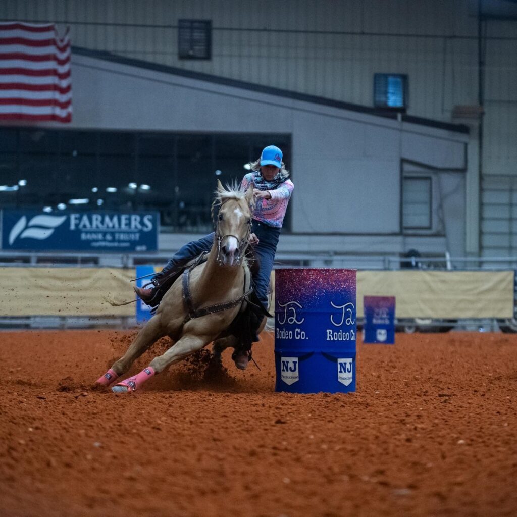Julie Murphy turns a barrel