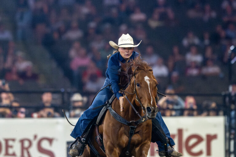 Makenzie Mayes and Rousey running home at Caesars Superdome