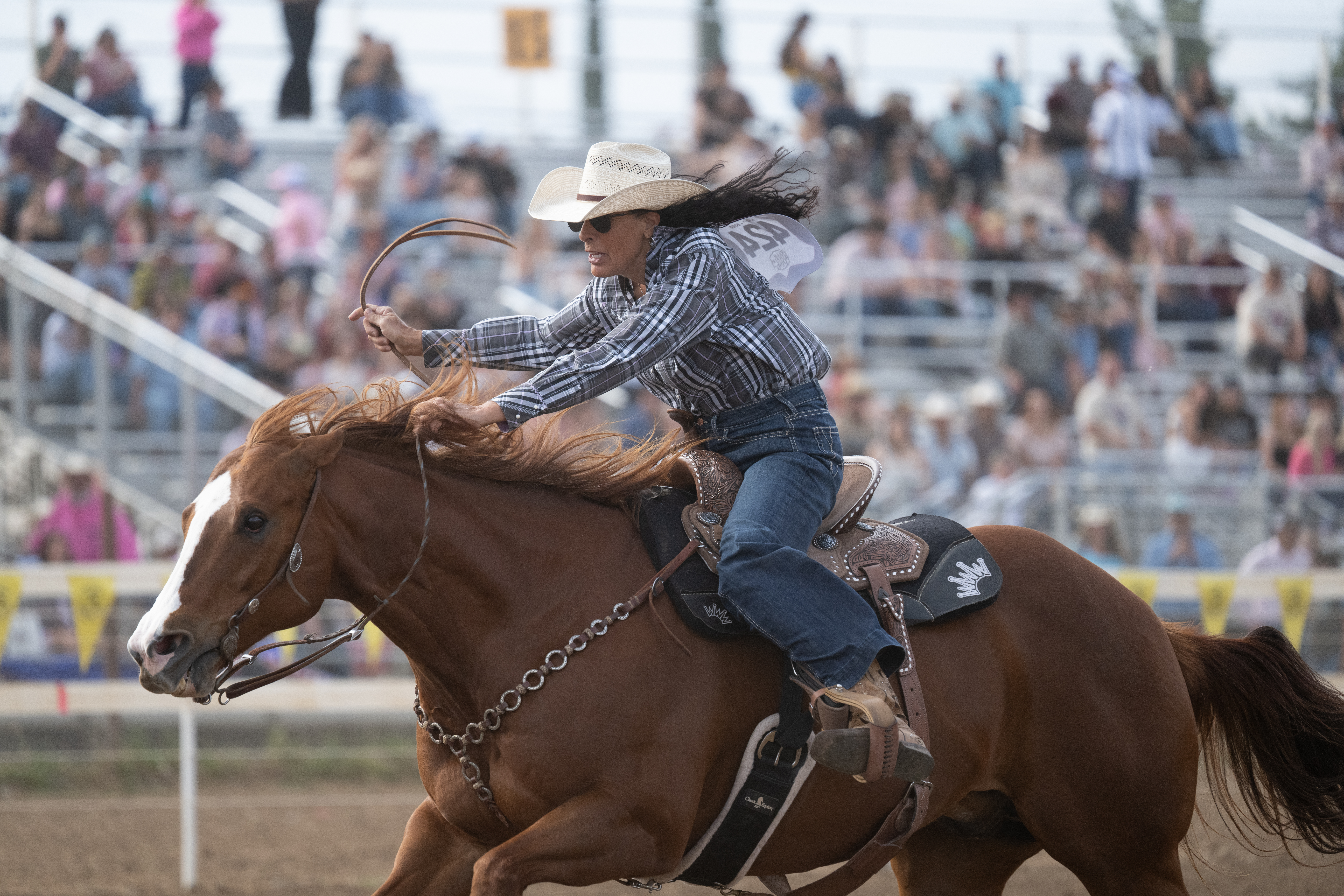 Kathy Petska barrel racing
