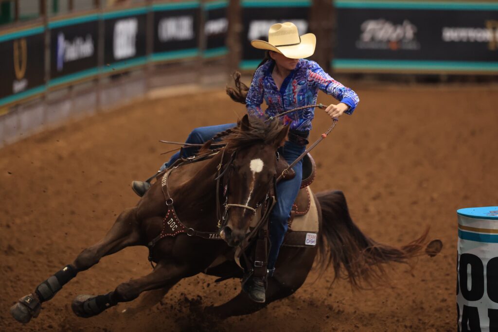 tatum white barrel racer