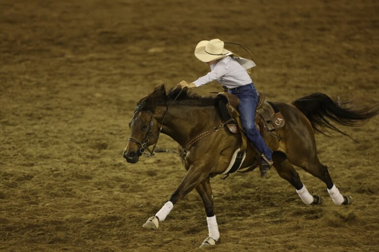 Catherine Asmussen running home in Reno