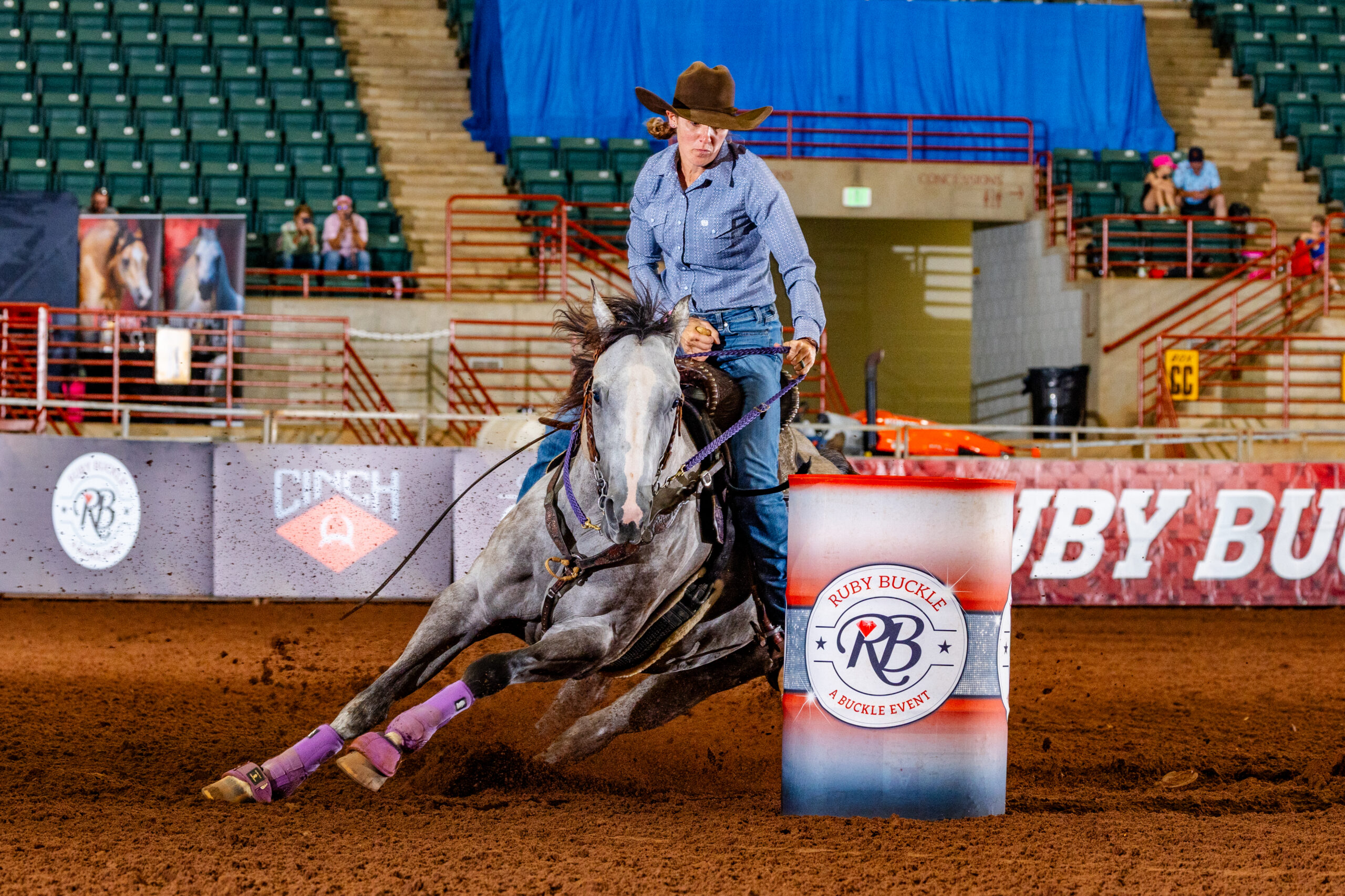 Cassie Morton and SS I Am Misty win the Ruby Buckle East Futurity