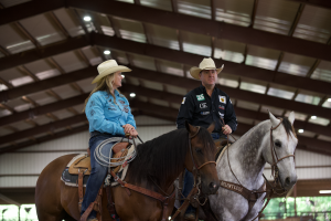 Lari Dee Guy and Trevor Brazile Discussing Breakaway Roping On Horses