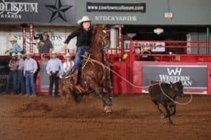 Walk-in The Dog breakaway roping at the WRWC.