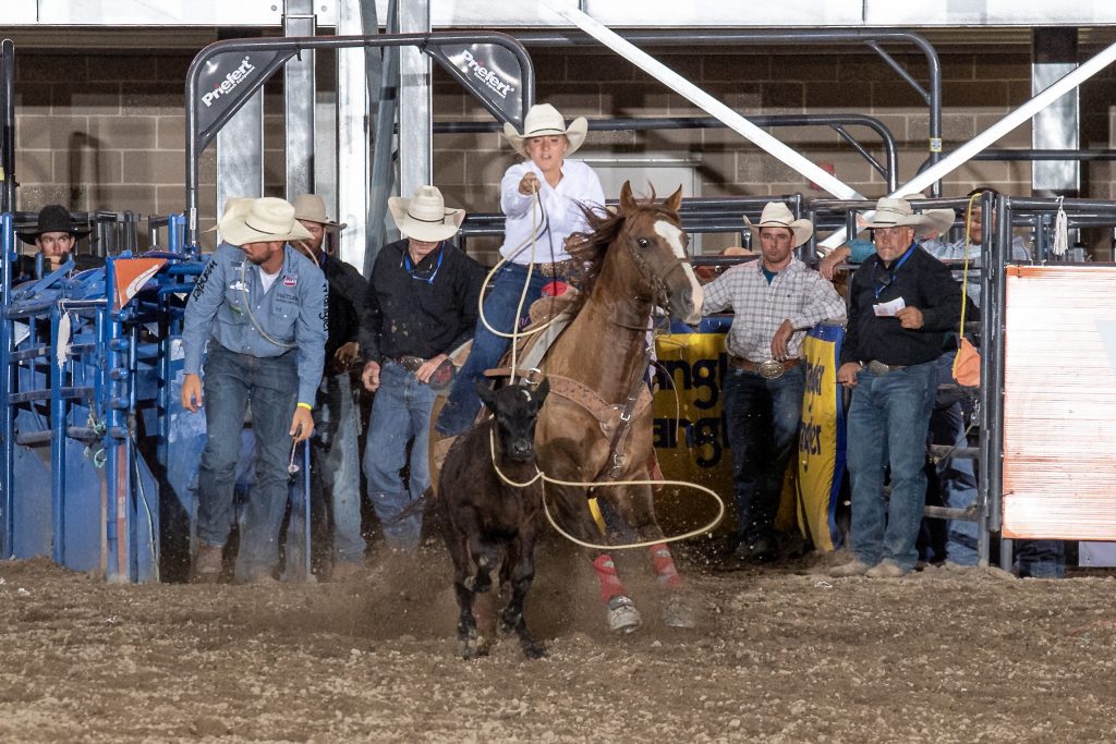 Zoie Bedke won round 3 at the Utah Days of '47 Rodeo