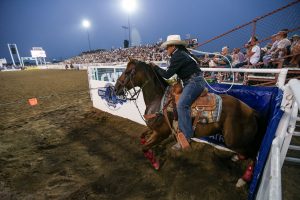 Danielle Lowman launches out of the box in Caldwell Idaho