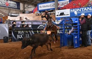 Katie Jo McFarlane topped Round 1 of the Riata Buckle, winning $1,000 to add to her Platinum Short Round check