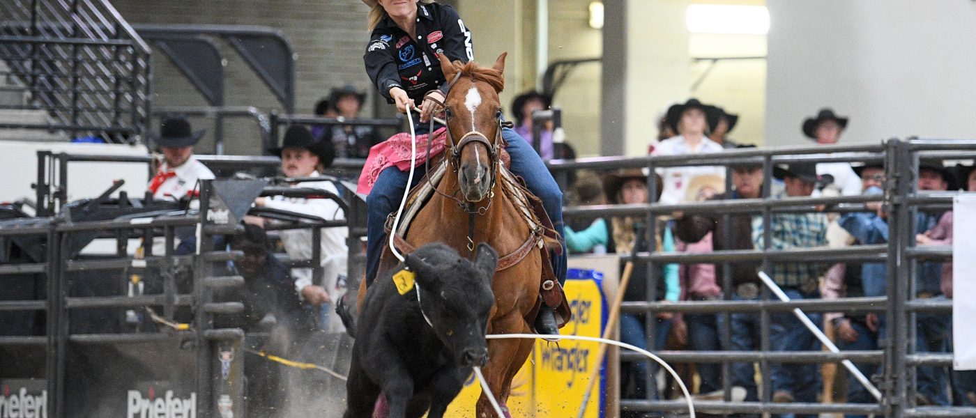 Cheyanne McCartney split the win in Round 2 at the 2023 NFBR with a time of 2.1 seconds, tying with Shelby Boisjoli and Hali Williams.
