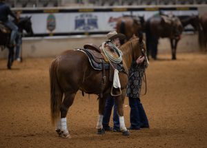 Beau Peterson and horse at Gold Buckle Futurity 2023