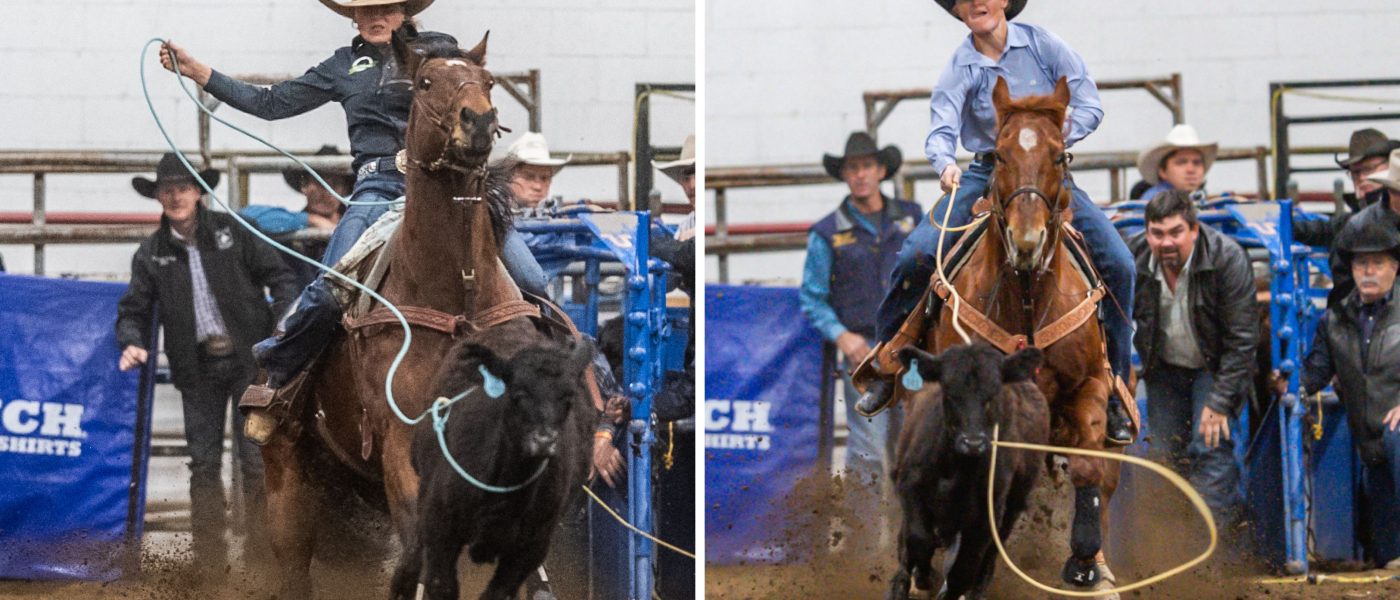 Suzanne Williams and Rylee George were top dogs at the 2023 California Circuit Finals breakaway competition. Photos by Crystal Amen
