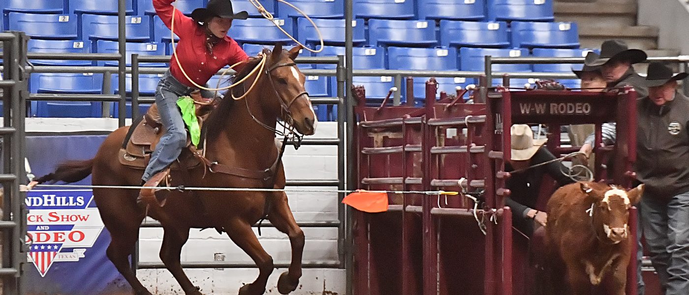 Addie Weil went 1.6 seconds to win the Sandhills Stock Show & Rodeo.