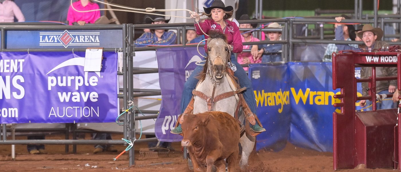 Kyla Matthews continued her season momentum through IFR 54, sinking IPRA World Championship No. 2 at the Lazy E Arena.