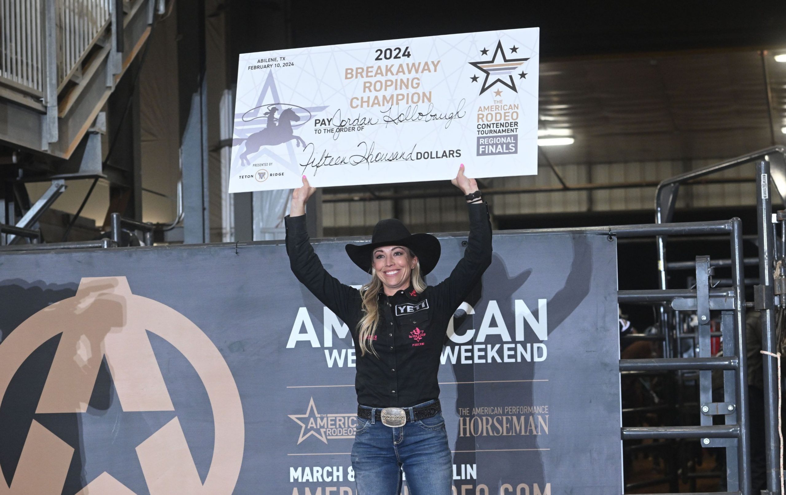 Jordan Jo Hollabaugh led the field at the 2024 American Contender Finals, and will competed of the $1 million prize in Arlington, Texas.