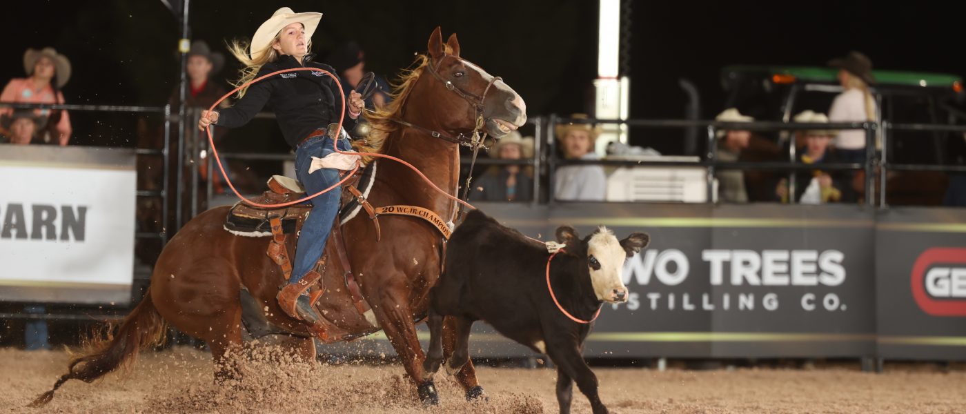 Josey James Prepares to stop the clock during WCRA Rodeo Carolina. Photo by Bullstock Media courtesy WCRA.