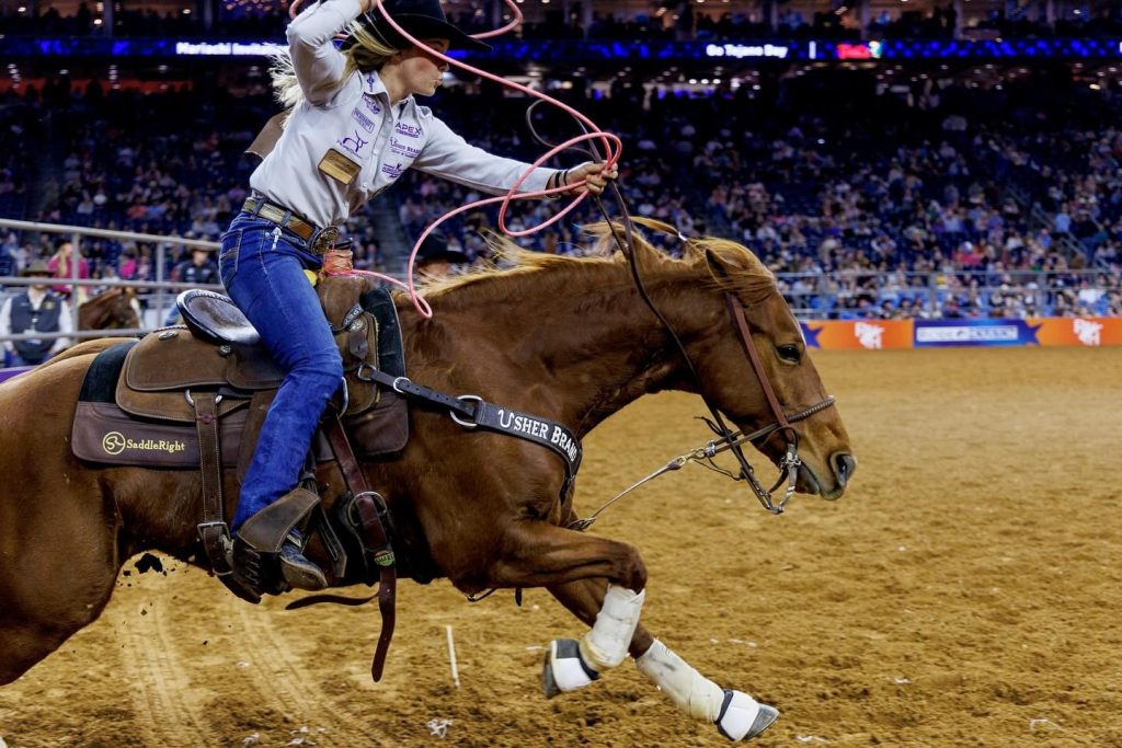 Braylee Shepherd has won more money than anyone after two rounds at RodeoHouston, boasting $3,500.