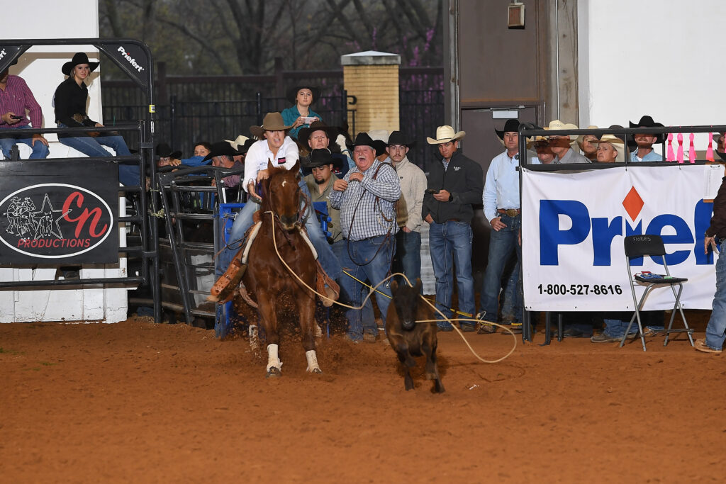 Haiden Thompson put on a clinic at the 2024 Hooey Jr. Patriot 19 & Under Breakaway Semifinals.