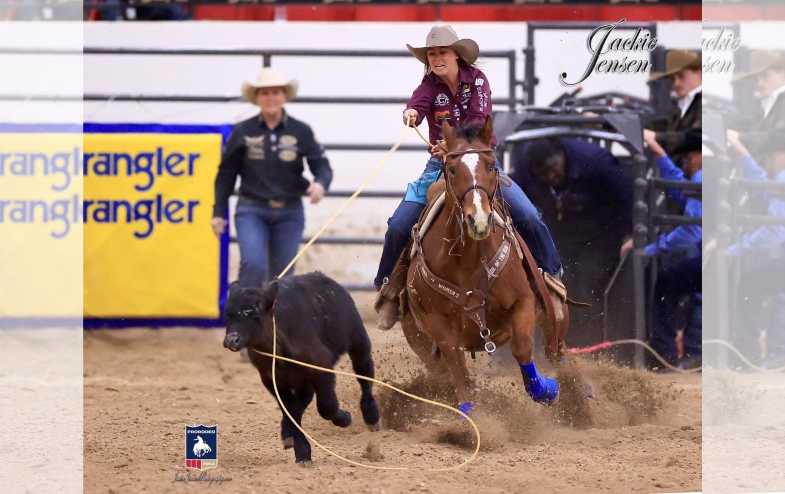 Rickie Fanning's "Rolo" may have been the oldest horse in the field at the 2023 NFBR, but his effort earned him "The Horse With the Most Heart" award from the WPRA. Here he is winning round 5 with Fanning at the 2022 NFBR.