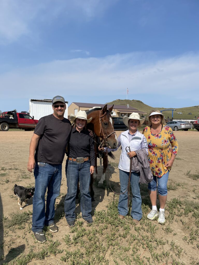 Breakaway is a family affair for the Engesser clan. Pictured L to R are Rickie's dad, Taylor, Rickie and aunt.