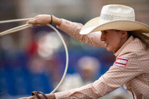 Josie Conner made statement after statement with big checks on the 2024 Cowboy Christmas breakaway trail, eventually amassing more than $15K.